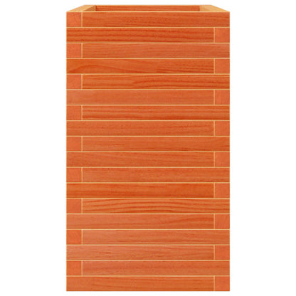 Fioriera Giardino Marrone Cera 70x40x68,5cm Legno Massello Pino