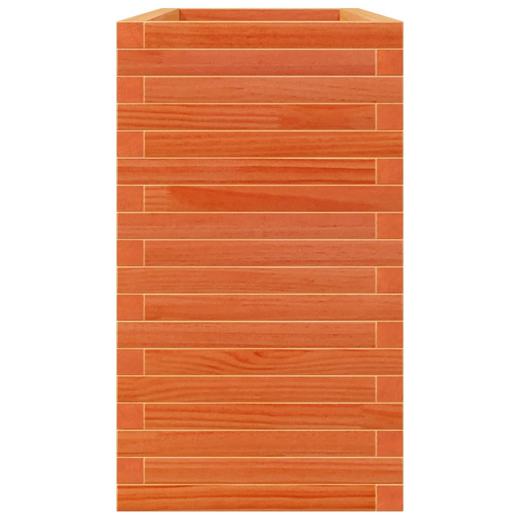 Fioriera Giardino Marrone Cera 110x40x68,5 Legno Massello Pino - homemem39