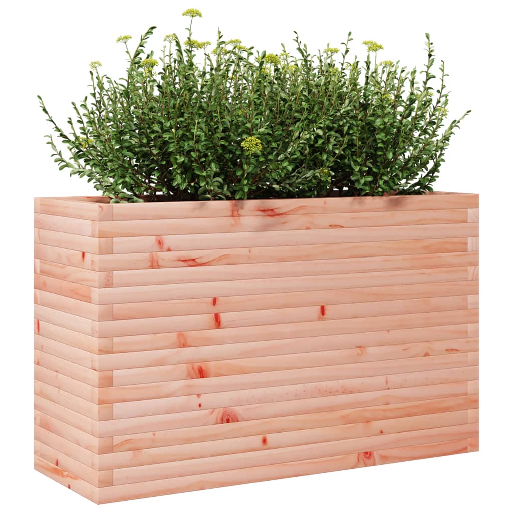 Garden planter 110x40x68.5cm in solid Douglas wood