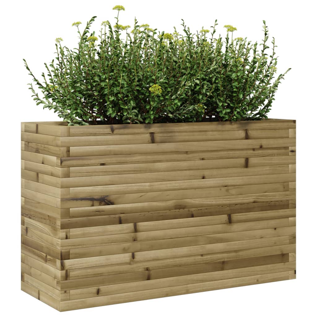 Fioriera da Giardino 110x40x68,5 cm in Legno di Pino Impregnato