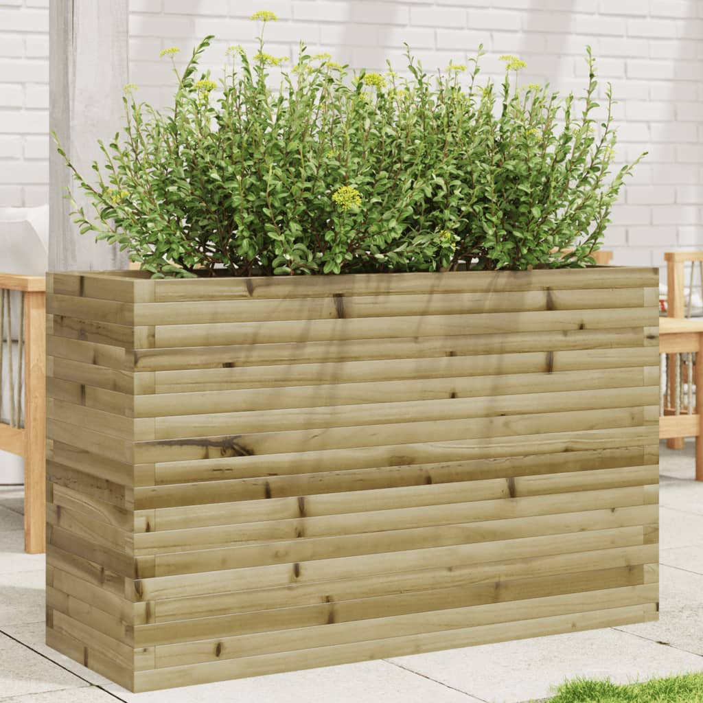 Fioriera da Giardino 110x40x68,5 cm in Legno di Pino Impregnato