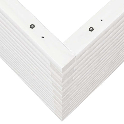 Fioriera da Giardino Bianca 110x60x68,5 cm Legno Massello Pino