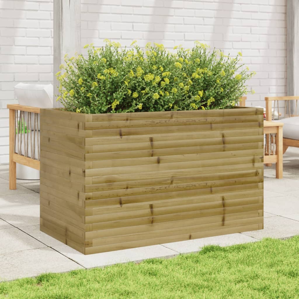 Fioriera da Giardino 110x60x68,5 cm in Legno di Pino Impregnato