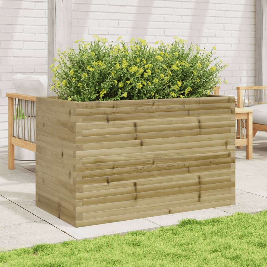 Fioriera da Giardino 110x60x68,5 cm in Legno di Pino Impregnato - homemem39