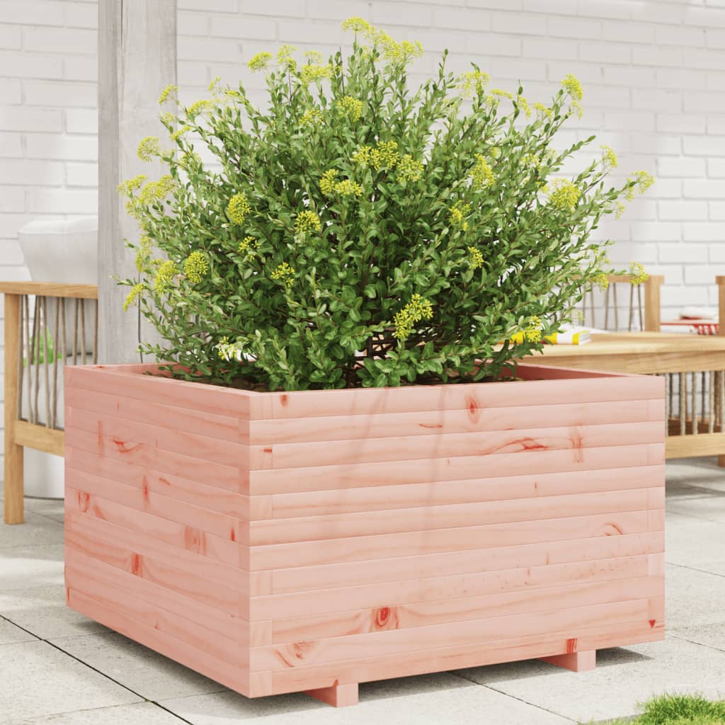 Garden planter 80x80x49.5 cm in solid Douglas wood