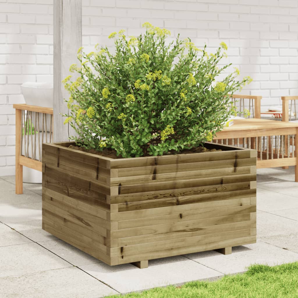 Fioriera da Giardino 80x80x49,5 cm in Legno di Pino Impregnato - homemem39
