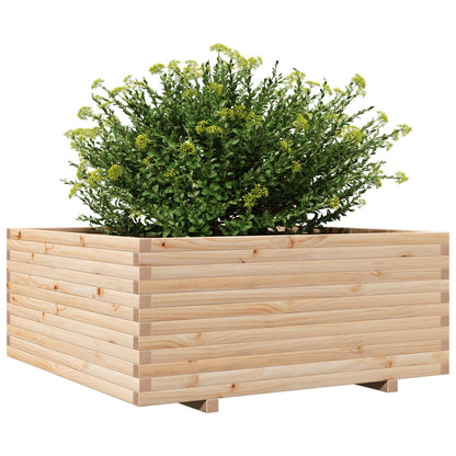 Garden Planter 110x110x49.5 cm in Solid Pine Wood