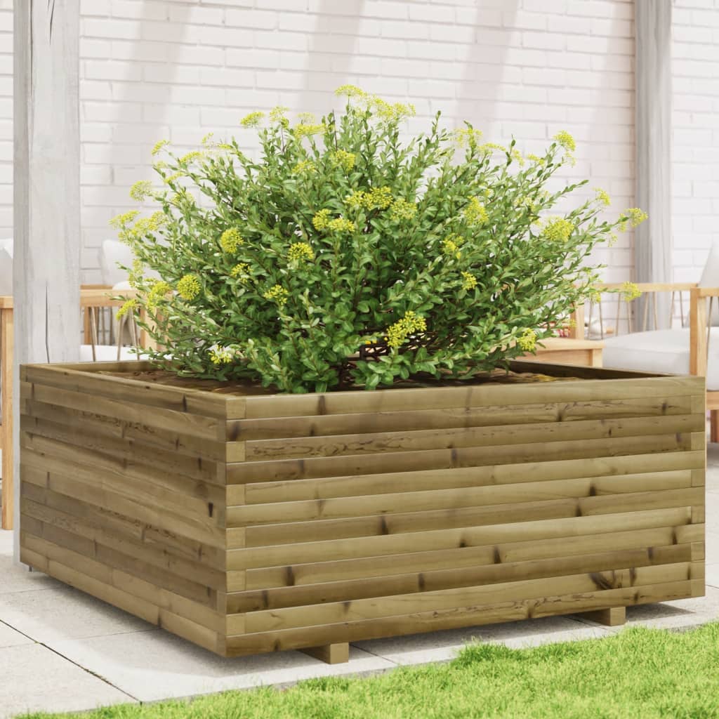 Fioriera da Giardino 110x110x49,5 cm Legno di Pino Impregnato - homemem39