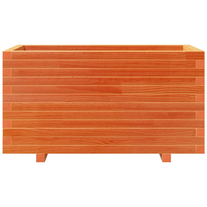 Fioriera Giardino Marrone Cera 90x40x49,5cm Legno Massello Pino - homemem39