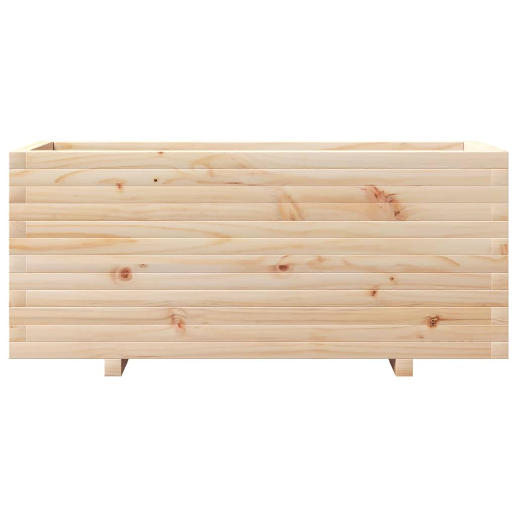 Fioriera da Giardino 110x40x49,5 cm in Legno Massello di Pino