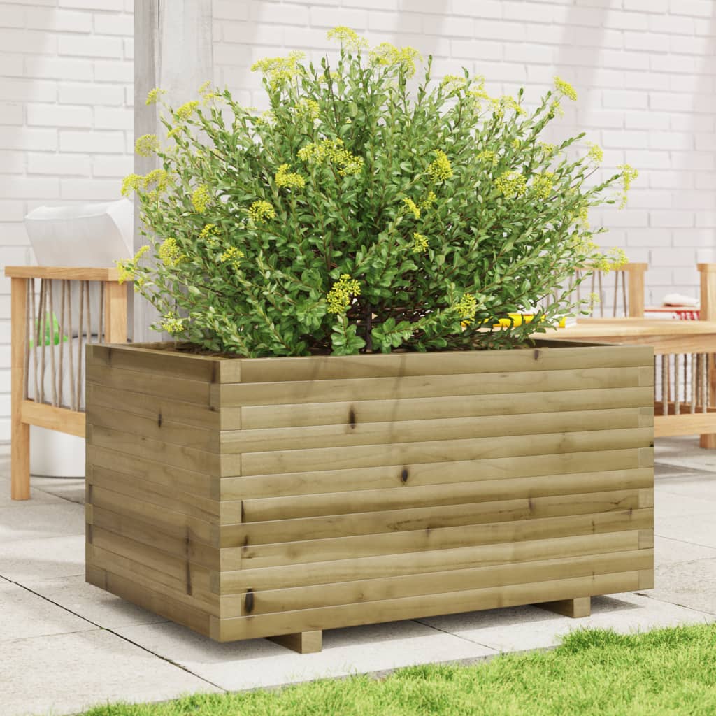 Fioriera da Giardino 90x60x49,5 cm in Legno di Pino Impregnato - homemem39