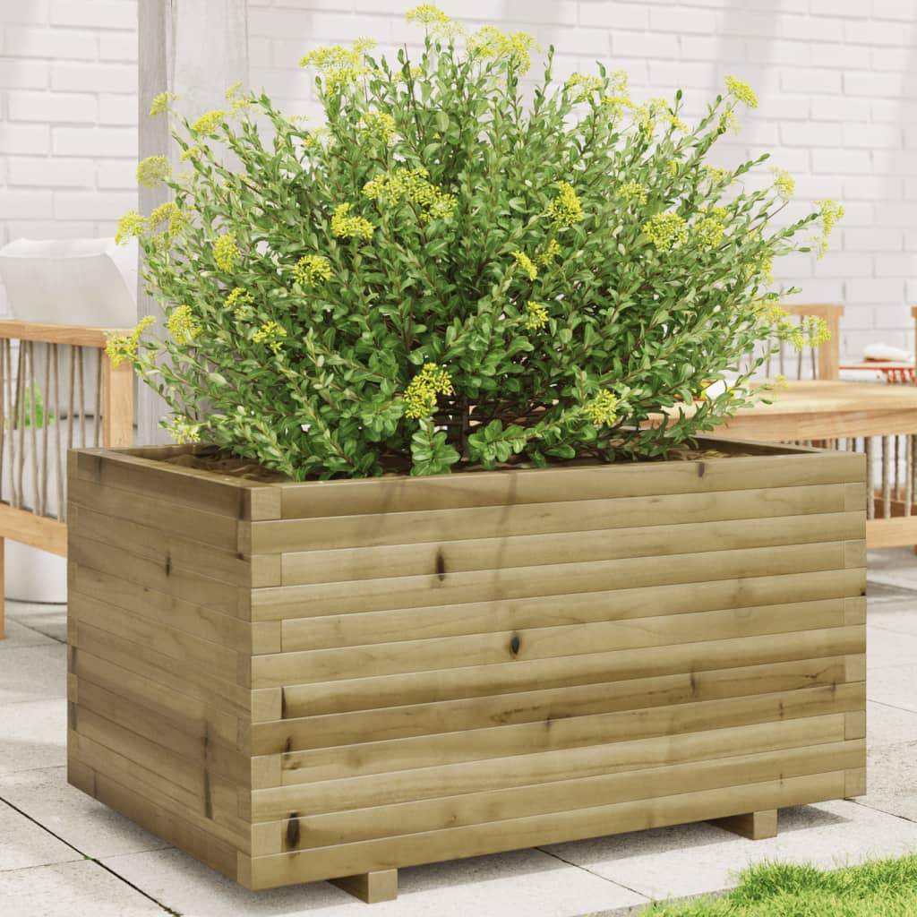 Fioriera da Giardino 90x60x49,5 cm in Legno di Pino Impregnato - homemem39