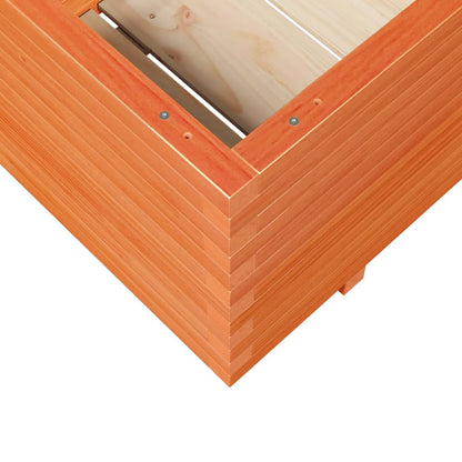 Fioriera Giardino Marrone Cera 110x60x49,5 Legno Massello Pino