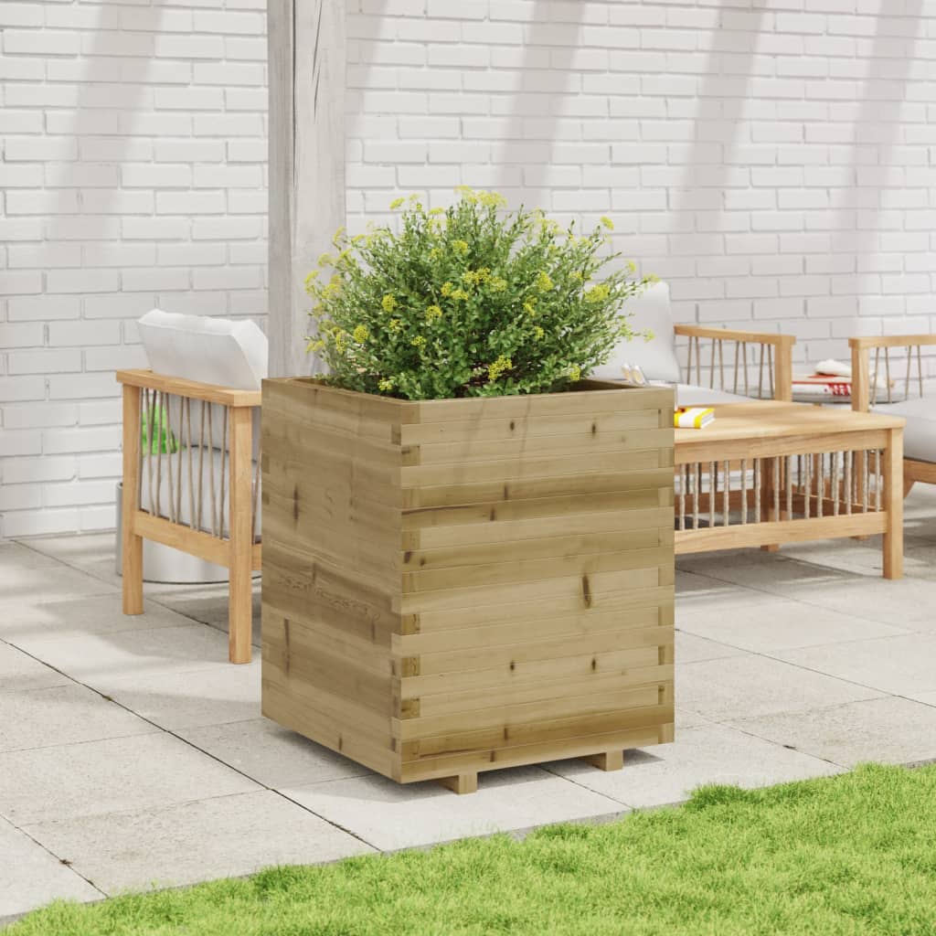 Garden Planter 60x60x72.5 cm in Impregnated Pine Wood