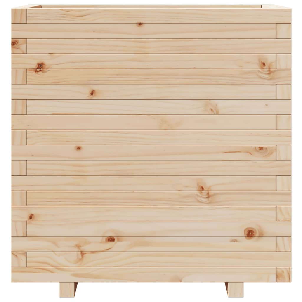 Garden planter 70x40x72.5 cm in solid pine wood