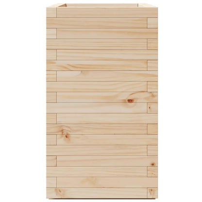 Garden planter 70x40x72.5 cm in solid pine wood