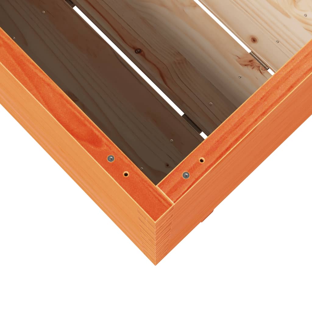 Fioriera Giardino Marrone Cera 90x40x72,5cm Legno Massello Pino