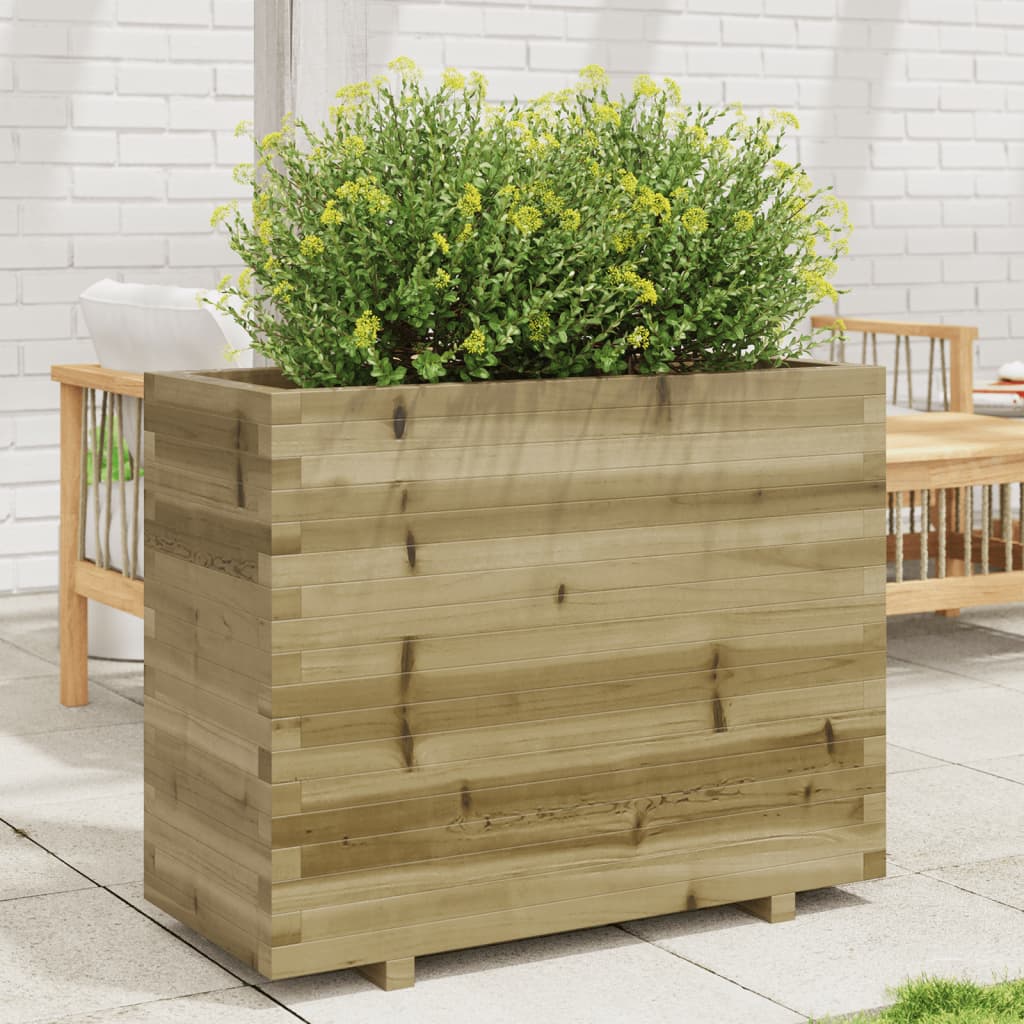 Fioriera da Giardino 90x40x72,5 cm in Legno di Pino Impregnato