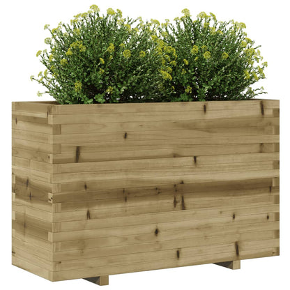 Fioriera da Giardino 110x40x72,5 cm in Legno di Pino Impregnato