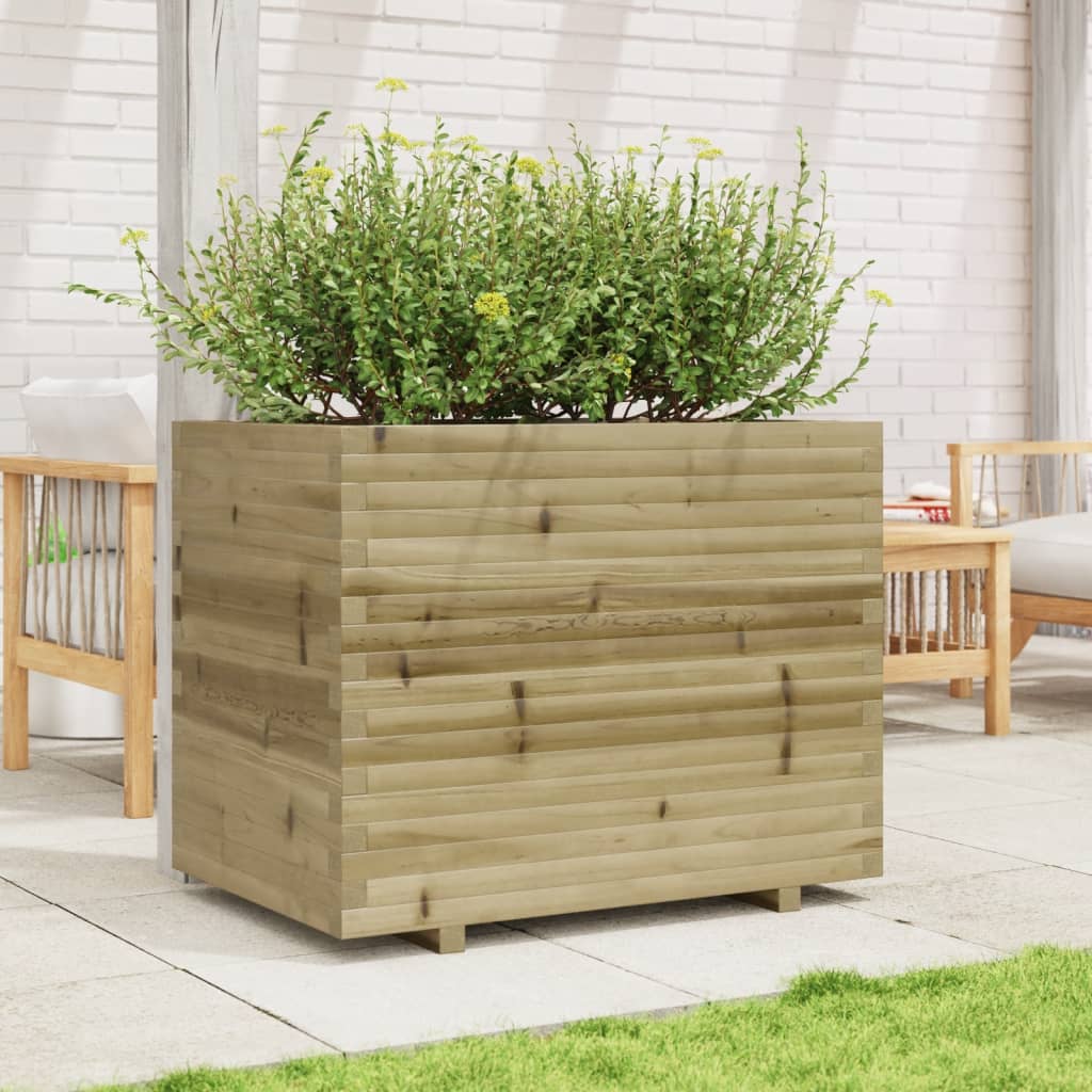 Fioriera da Giardino 90x60x72,5 cm in Legno di Pino Impregnato - homemem39