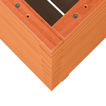 Fioriera Giardino Marrone Cera 60x60x72 cm Legno Massello Pino - homemem39