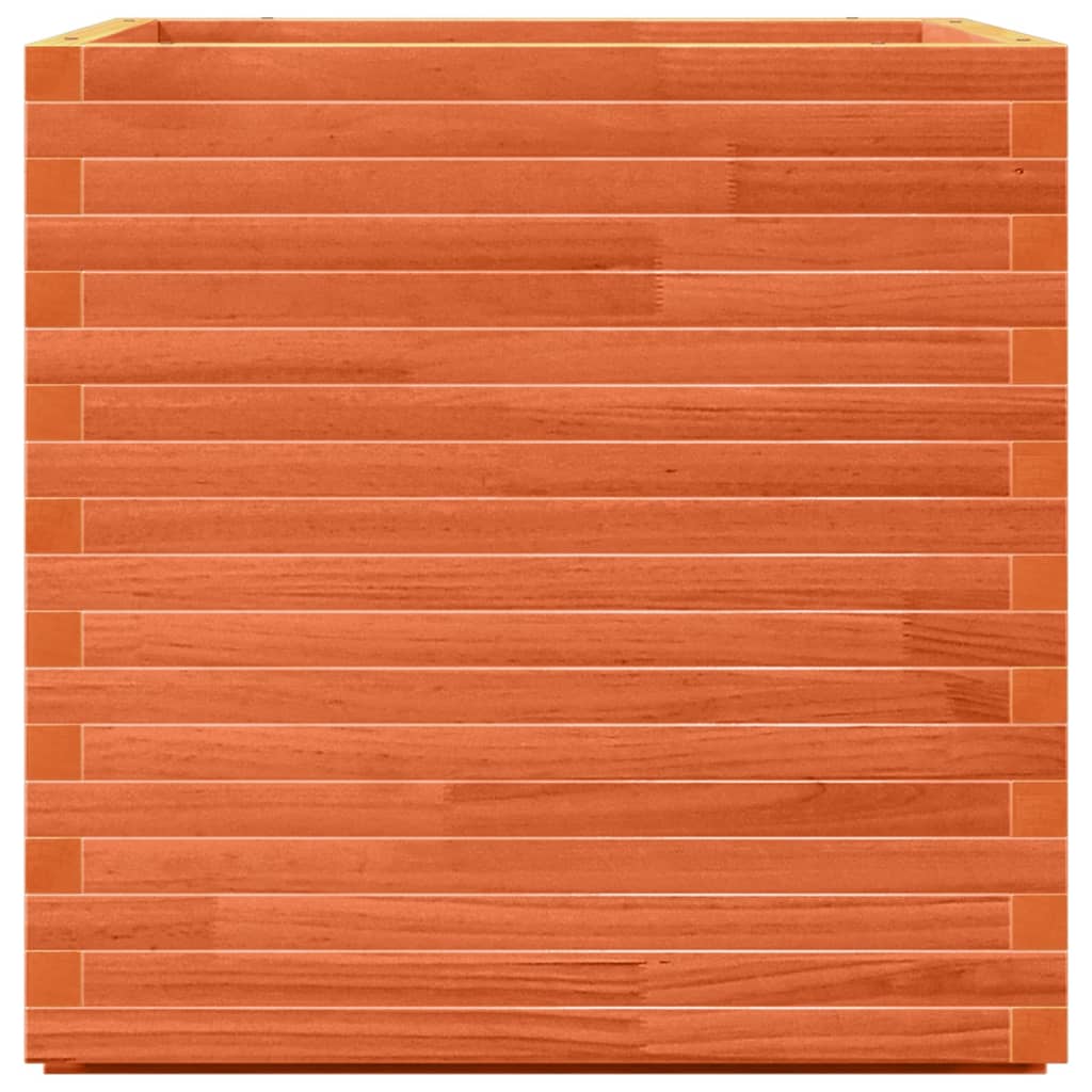 Fioriera Giardino Marrone Cera 70x70x72 cm Legno Massello Pino - homemem39