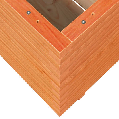 Fioriera Giardino Marrone Cera 70x70x72 cm Legno Massello Pino - homemem39