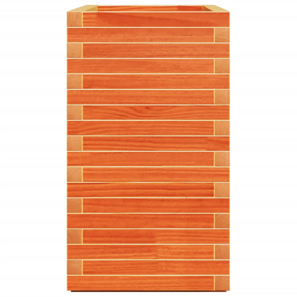 Fioriera Giardino Marrone Cera 90x40x72 cm Legno Massello Pino - homemem39