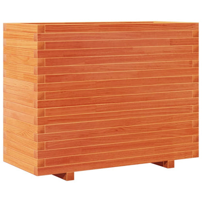 Brown Wax Garden Planter 90x40x72 cm Solid Pine Wood