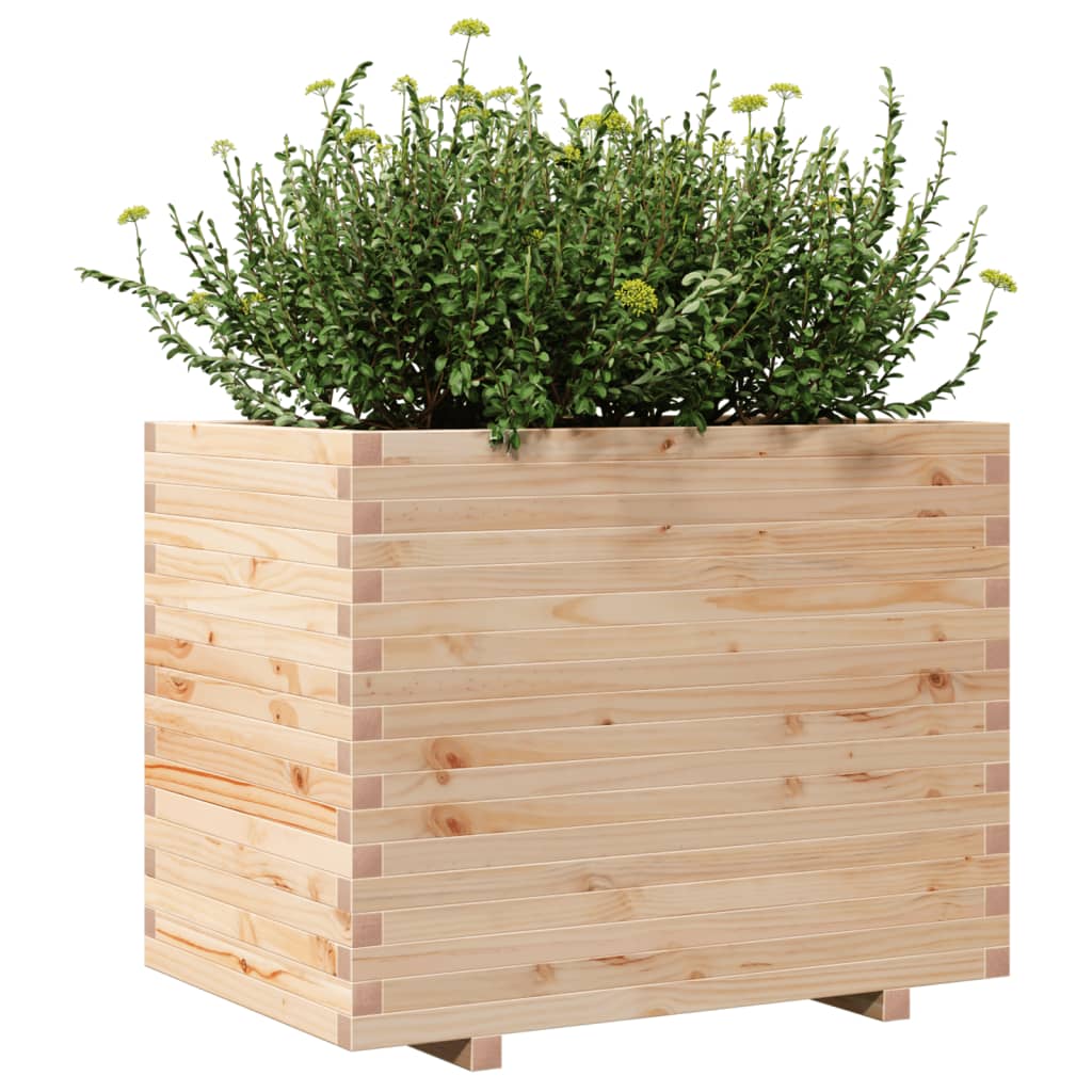 Garden planter 90x60x72 cm in solid pine wood