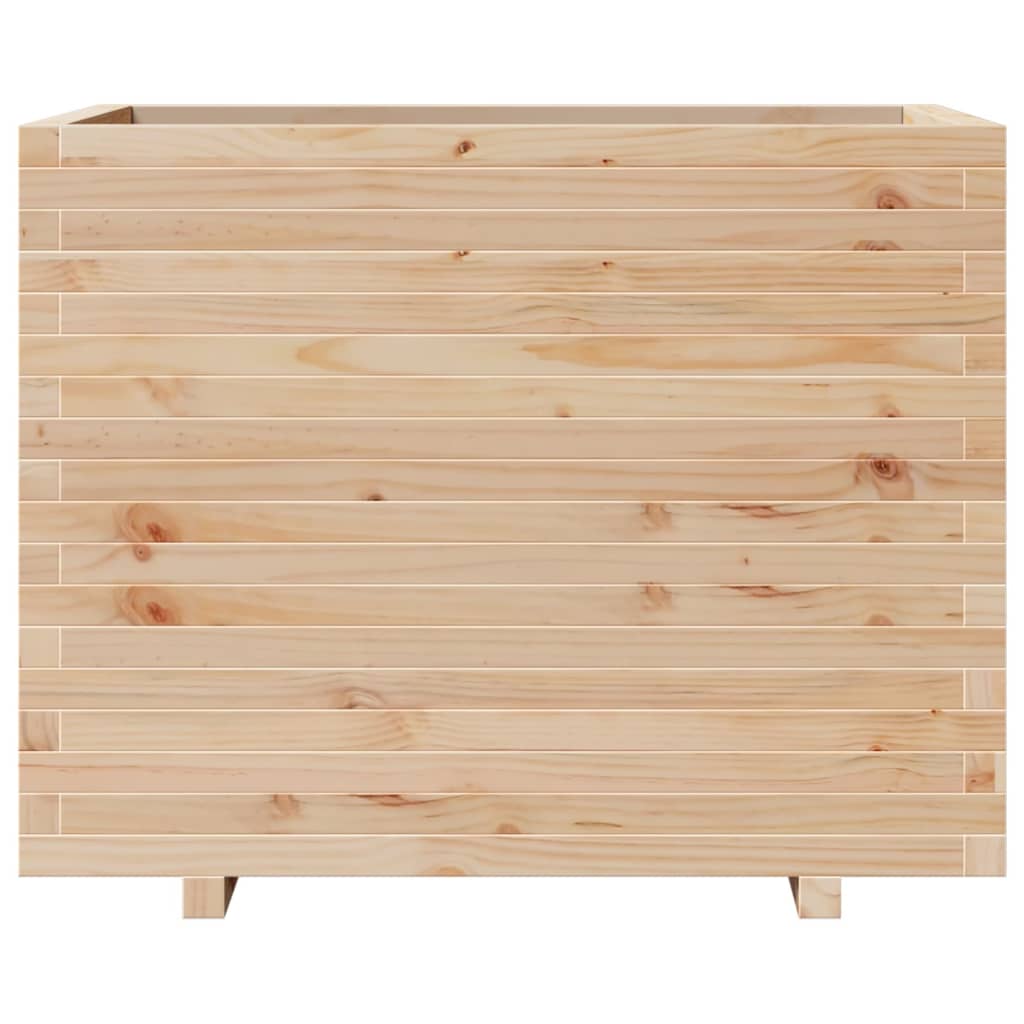 Garden planter 90x60x72 cm in solid pine wood