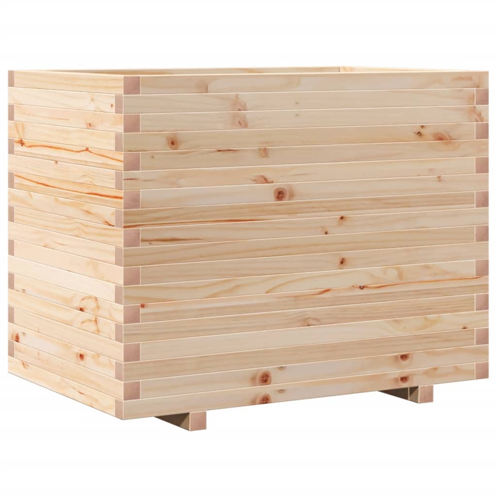 Garden planter 90x60x72 cm in solid pine wood