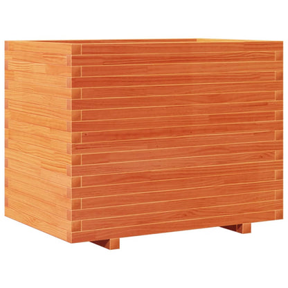 Brown Wax Garden Planter 90x60x72 cm Solid Pine Wood