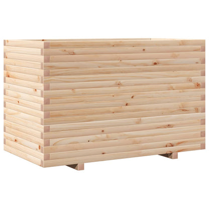 Garden planter 110x60x72 cm in solid pine wood