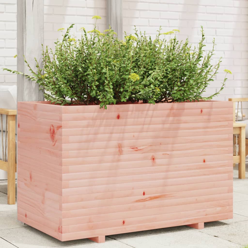 Garden planter 110x60x72 cm in solid Douglas wood