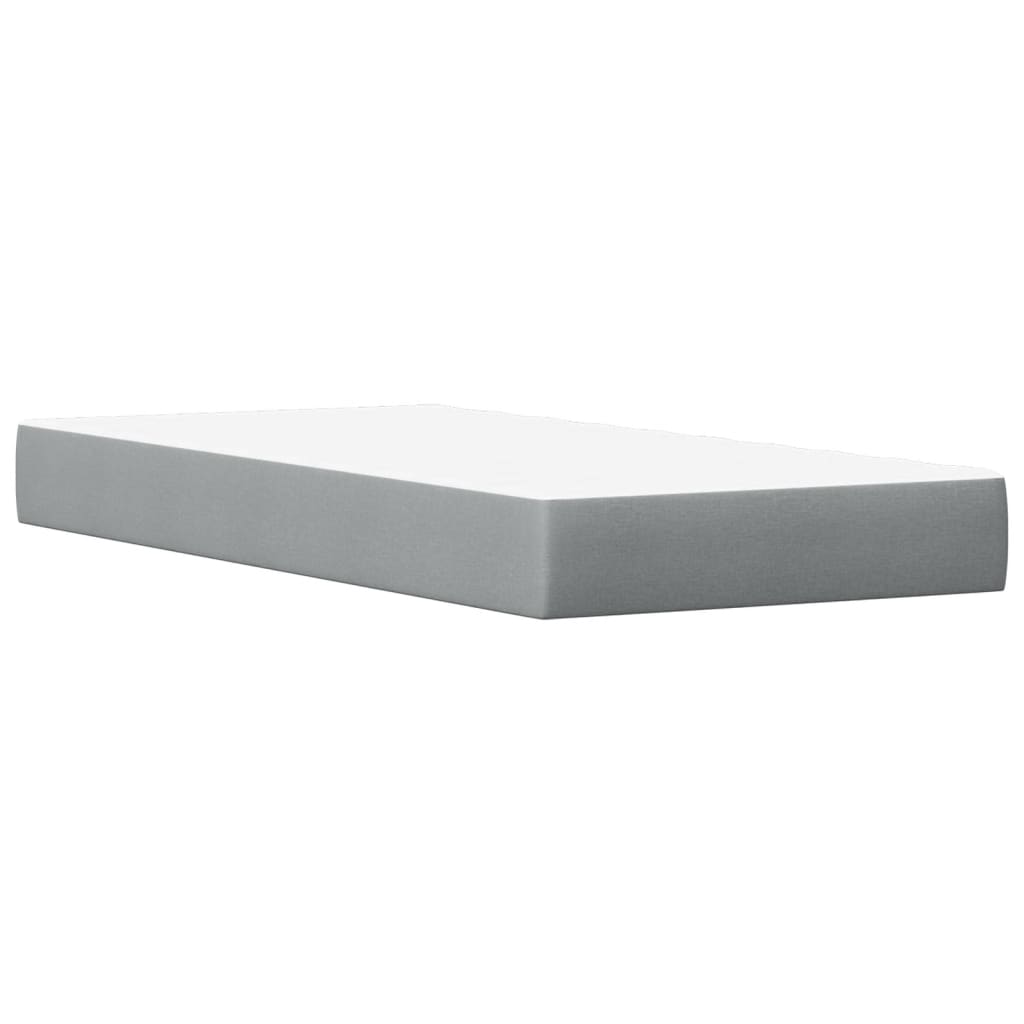 Letto Cassetti e Materasso Bianco 90x200 cm Legno Massello Pino