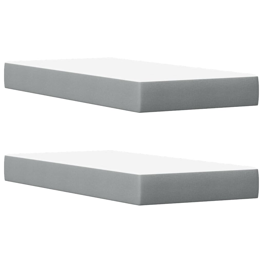 Letto con Materasso Bianco 200x200 cm in Legno Massello di Pino - homemem39