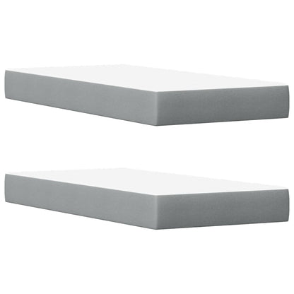 Letto con Materasso Bianco 200x200 cm in Legno Massello di Pino - homemem39