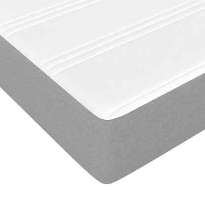 Letto con Materasso Bianco 90x200 cm in Legno Massello di Pino