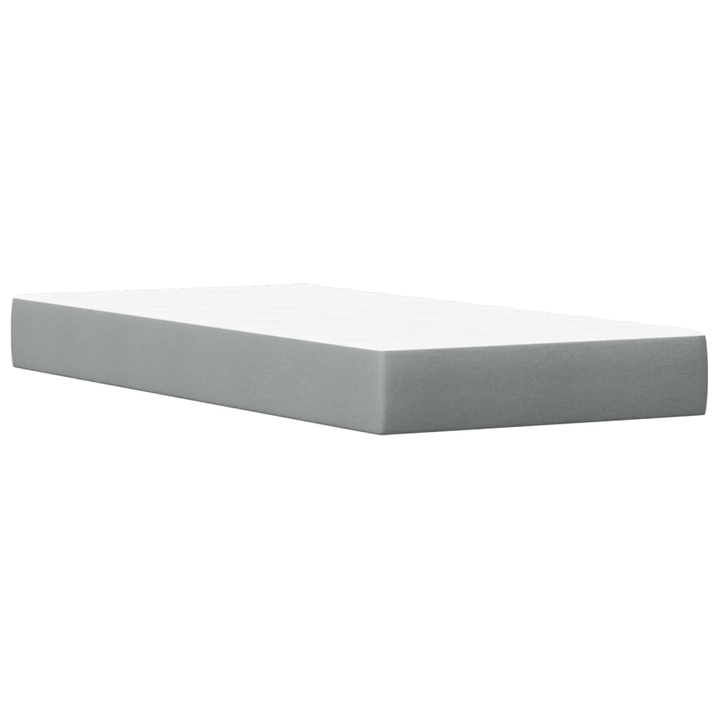 Letto con Materasso Marrone Cera 90x200cm Legno Massello Pino