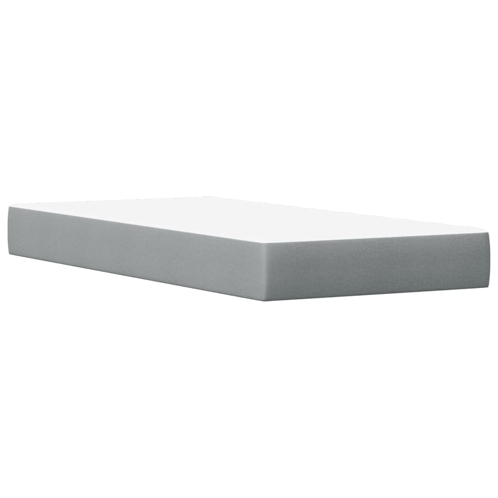 Letto con Materasso Marrone Cera 90x190cm Legno Massello Pino