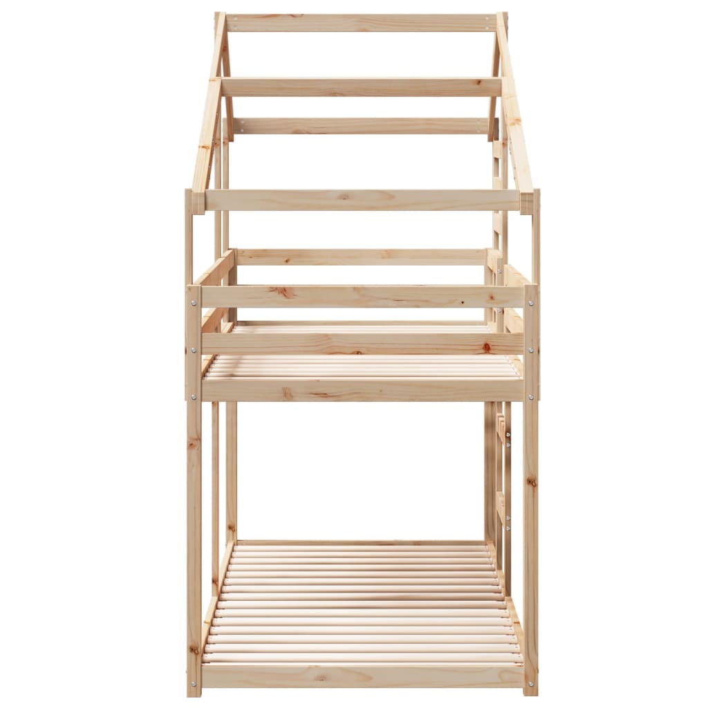 Letto a Castello senza Materasso 90x200cm Massello Pino | homemem39