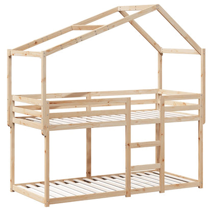 Letto a Castello senza Materasso 90x200cm Massello Pino | homemem39