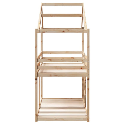 Letto a Castello senza Materasso 90x200cm Massello Pino | homemem39