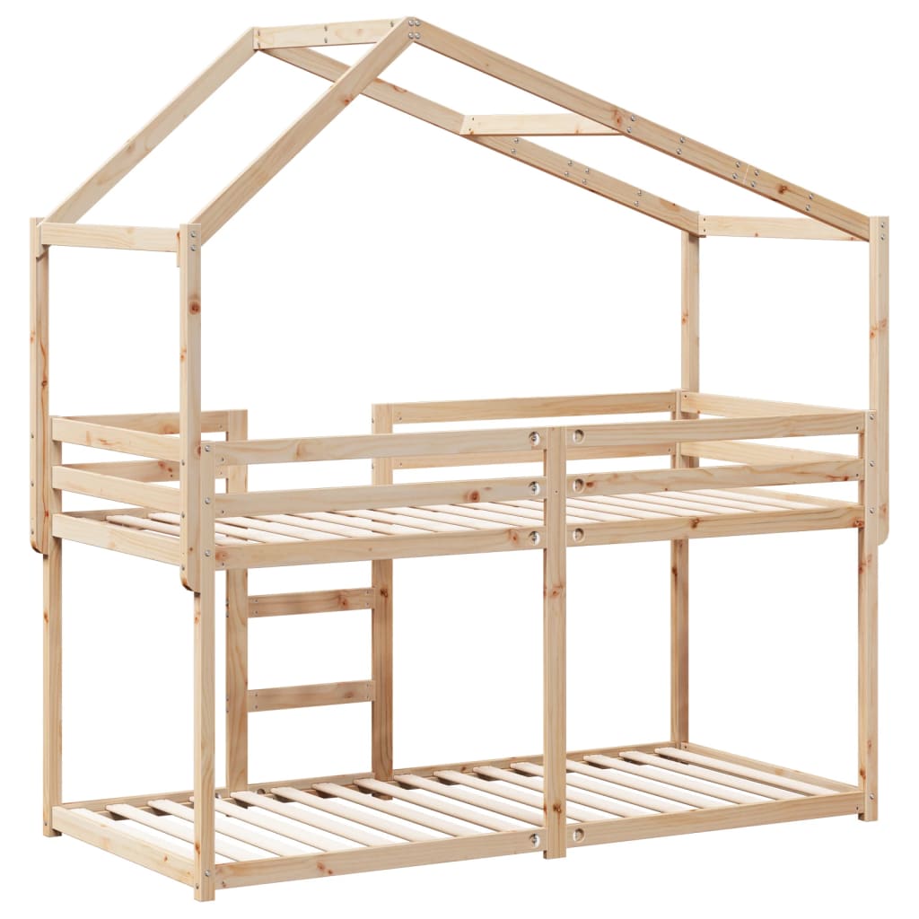 Letto a Castello senza Materasso 90x200cm Massello Pino | homemem39