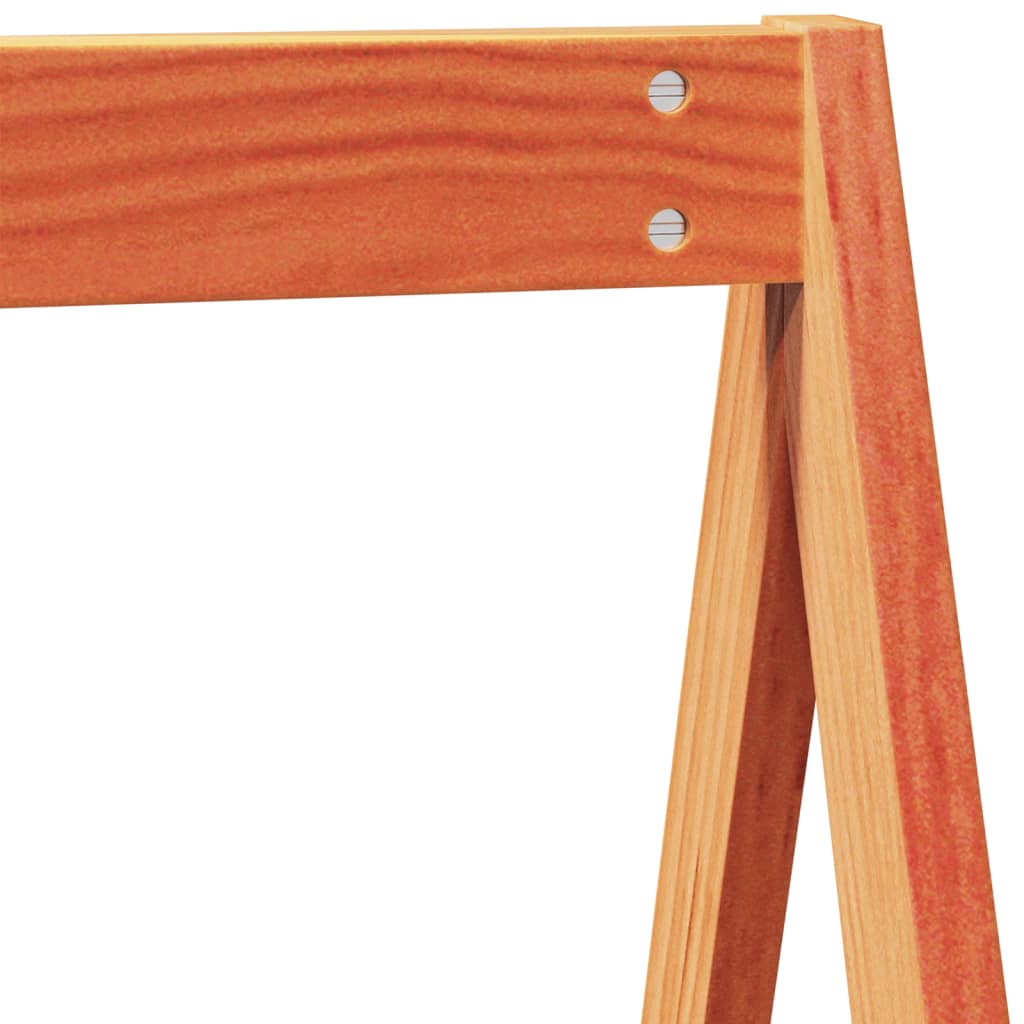 Letto a Soppalco con Tetto Cera 90x190cm Legno Massello di Pino - homemem39