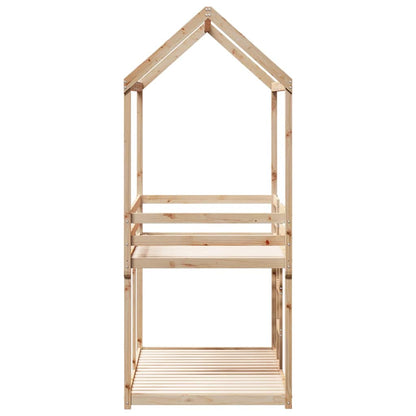 Letto a Castello senza Materasso 90x190 cm Legno di Pino | homemem39