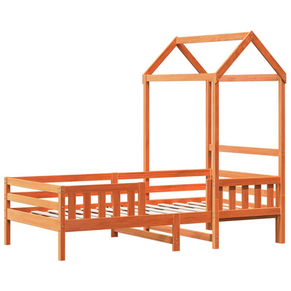 Giroletto con Tetto Cera 100x200 cm in Legno Massello di Pino | homemem39