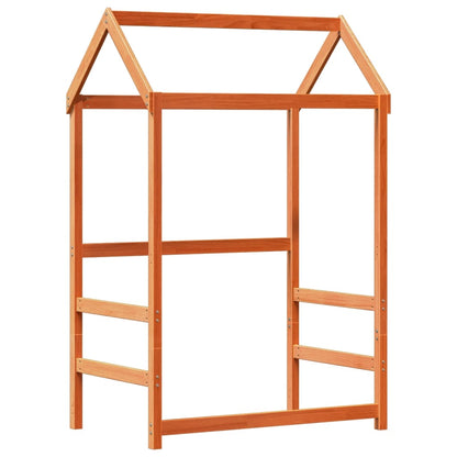 Giroletto con Tetto Cera 80x200 cm Legno Massello Pino | homemem39