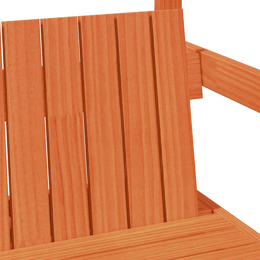 Giroletto con Panca e Tetto Marrone Cera 75x190cm Massello Pino | homemem39